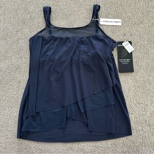 Miraclesuit Mirage Tankini Top in Midnight Size 12